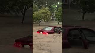 VIDEO  Cars trapped during flash flooding in Cuyahoga Falls [upl. by Atiuqihs588]