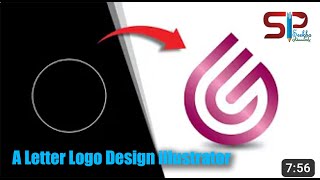 How to make logo in adobe illustrator Illustrator Logo Design Tutorial viral logo logodesign [upl. by Lirret]