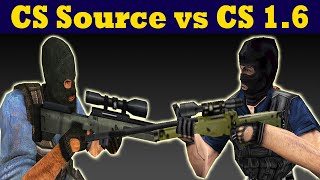 Counter Strike Source vs Counter Strike 16 [upl. by Baxter34]