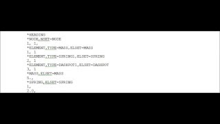 Abaqus input file for damped system [upl. by Becky323]