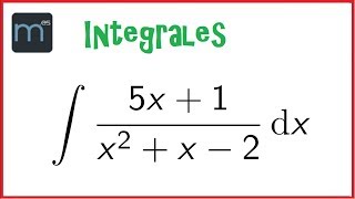 Integral por descomposición en fracciones simples integrales racionales [upl. by Bradski460]