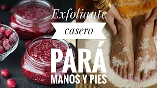 Como hacer exfoliante casero para manos y pies [upl. by Kamila286]