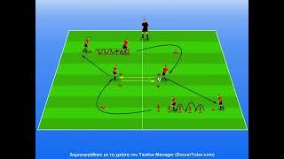 U8 passing and receiving drill [upl. by Kirbee]