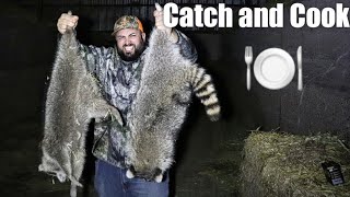 🔥CAZA de Mapaches GIGANTE 🦝Raccoon Catch and Cook [upl. by Eusebio]