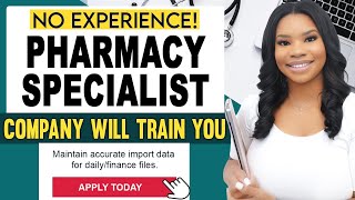 ✅ No Experience Needed Become a Pharmacy Import Specialist from Home Earn 2560Month [upl. by Nylrebmik]