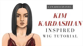 KIM KARDASHIAN Inspired Stardoll Wig Tutorial by LanaDelChanel [upl. by Salema]