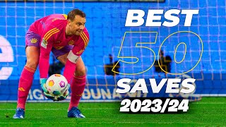 Best 50 Goalkeeper Saves 202324  HD 19 [upl. by Lennej167]