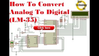 Microcontroller 8051 Project 37 How To Interface ADC  LM 35 Temperature Sensor [upl. by Ahtabat]