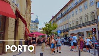 Porto Walking Tour from Aliados to Bolhao Market  Porto PORTUGAL [upl. by Mikihisa]