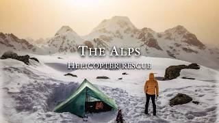 9 Days Winter Hiking in the Swiss Alps  Helicopter Rescue [upl. by Amathiste]