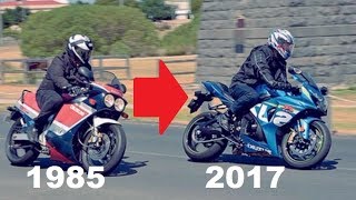 Suzuki GSXR History 1985  2017  Evolution of a SuperBike [upl. by Sheilah438]