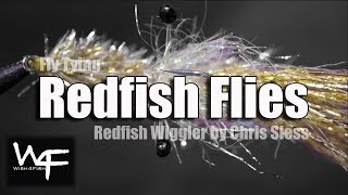 W4F  Fly Tying Redfish Flies quotRedfish Wigglerquot by Chris Siess [upl. by Ko181]