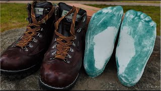 Thousands of touches The process of making custom handmade hiking boots for one person [upl. by Ynatsed626]