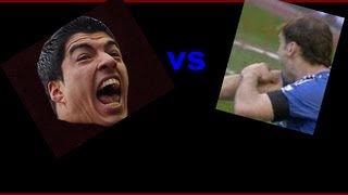 Suarez bite Suarez vs Ivanovich  укус Суареса [upl. by Nnaerb]