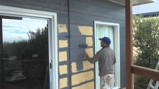 Painting Hardiplank Hardie Plank Painting exterior wall boards or siding [upl. by Niamreg]