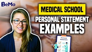 Medical School Personal Statement Examples That Got Students ACCEPTED [upl. by Coco]