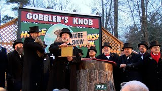 Groundhog Day 2022 Watch Punxsutawney Phil’s prediction [upl. by Ynnos]