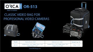 OR513 CLASSIC VIDEO BAG FOR PROFESIONAL VIDEO CAMERAS [upl. by Anayit982]