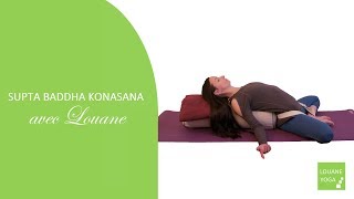 SUPTA BADDHA KONASANA posture de la déesse du sommeil [upl. by Rexford116]