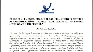 Secondo incontro – Corso di alta formazione e di aggiornamento CPO Modena [upl. by Sadler662]