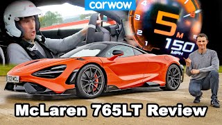 McLaren 765LT review see how quick it is 060 100 amp 150mph  itll blow your mind [upl. by Arabel]