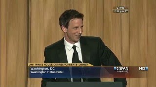 CSPAN Seth Meyers remarks at the 2011 White House Correspondents Dinner [upl. by Anicul297]