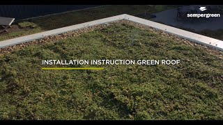 Installation instruction Sempergreen green roof [upl. by Gilemette]