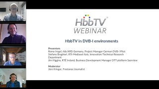 HbbTV Webinar HbbTV in DVB I environments [upl. by Nilrah]