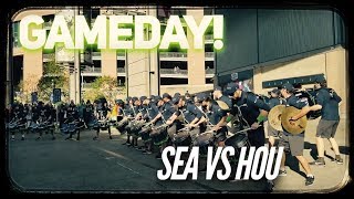 Seahawks vs Texans  Blue Thunder Drumline Gameday [upl. by Rodie]