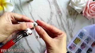 How to install romper metal snap button  Cara Pasang Butang Besi Romper Baby [upl. by Annehs666]