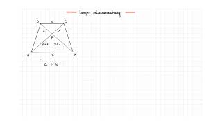 448s107ZR3 Podstawy trapezu równoramiennego mają długości a i b Punkt przecięcia [upl. by Hoagland]