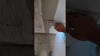 Painter Applying putty  Puttying for renovation putty [upl. by Cecile465]