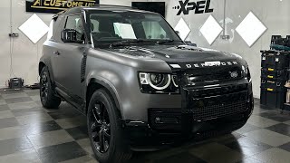 Land Rover defender wrapped in satin grey [upl. by Iz49]