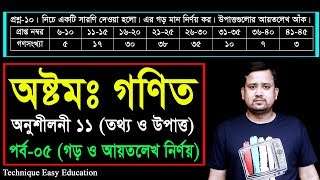 145 JSC Math Chapter 11 Part5 ll Class 8 Math Chapter 11 ll Eight Math 11 ll তথ্য ও উপাত্ত [upl. by Nimajnab]