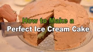 How to Make Your Own Perfect Professional Ice Cream Cake 2 [upl. by Hanikehs524]