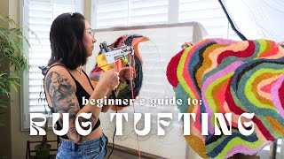 rug tufting for beginners how to make a rug [upl. by Susannah]