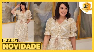 QUAL SEU FAVORITO VESTIDOS LINDOS MODA EVANGÉLICA COM RENATA CASTANHEIRA CRENTE CHIC 882 [upl. by Ynabe]