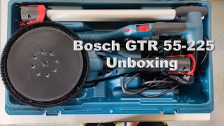 Bosch GTR 55225 professional drywall sander unboxing [upl. by Nemlaz]