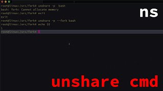 unshare command [upl. by Nirat]