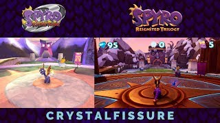 Spyro Reignited Trilogy  Colossus amp Glimmer PS1 vs PS4 Comparison [upl. by Sedda825]