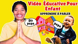 Baby First Word In FRENCH  Best amp Fast Learn  Nursery Rhymes amp Song  Learning Video for Toddlers [upl. by Aneleairam]