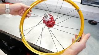 Come costruire la ruota di una bicicletta in POCHI minuti  METODO SEMPLICE [upl. by Atikahc]