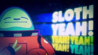 Sloths In Space  animated music video  MrWeebl [upl. by Schnell]