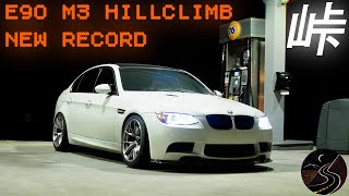 E90 M3 Driver sets Hill Climb Record  RAW 4K  Onboard [upl. by Slemmer902]