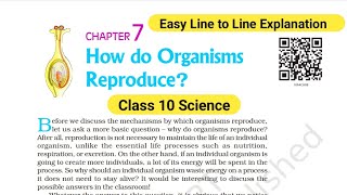 How Do Organisms Reproduce Class 10th CBSE One Shot  Chapter 7 Class 10th NCERT Line to Line [upl. by Anavahs]