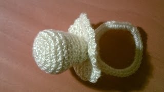 Como hacer un chupete a ganchillo o crochet en español paso a paso [upl. by Anaejer753]