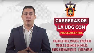 CARRERAS DE LA UDG CON TRAMITES ADICIONALES  APARTE DEL EXAMEN PAA NECESITAS PASAR OTROS FILTROS [upl. by Gnohp]