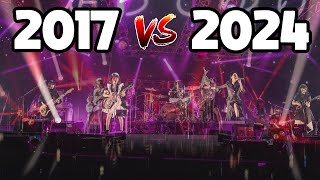 BANDMAID  Before Yesterday 2017 vs 2024 [upl. by Napier671]