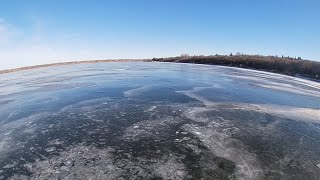 Ice Fishing with E bike on Last Mountain [upl. by Moclam]