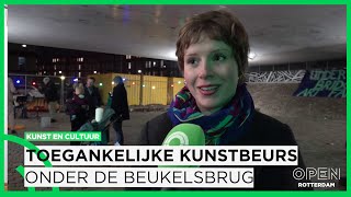 Maarten en Florian organiseren toegankelijke kunstbeurs onder een brug  KUNST EN CULTUUR [upl. by Ecnirp681]